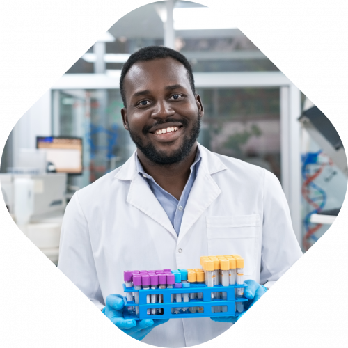 Technician in laboratory